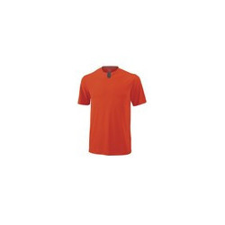 Camiseta Wilson Hombre Henley Orange Ebony