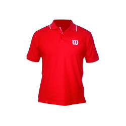 Polo Wilson hombre Core Cotton Red/White