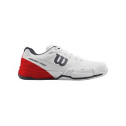 Zapatillas Wilson Rush Pro 2.5 Clay court white /fiery red/ebony 2018