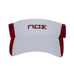 Visera Nox Sainz Blanca y roja