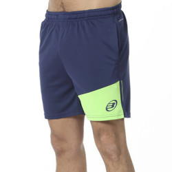 Short Bullpadel niño Champio JR azul noche/verde fluor